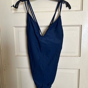 Navy blue swimsuit